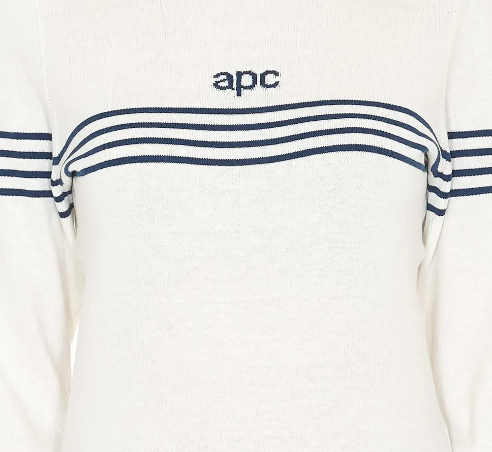 A.P.C. Striped Logo Sweater