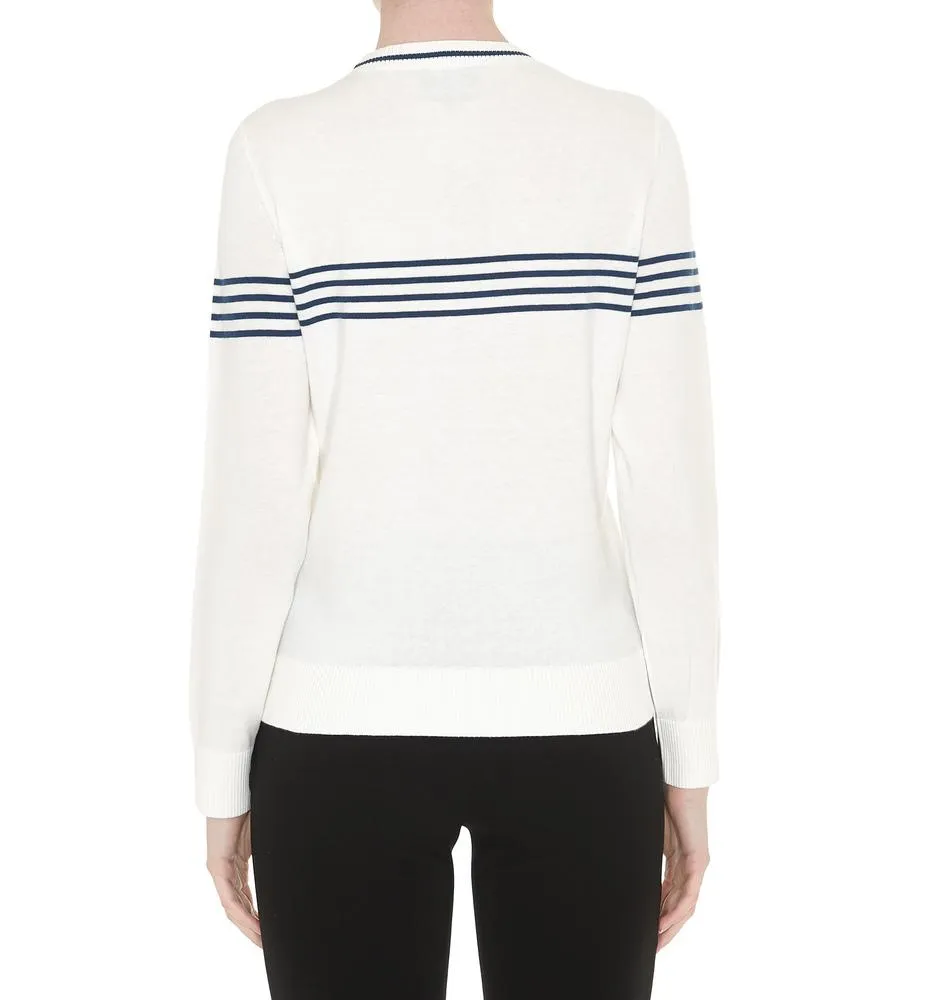 A.P.C. Striped Logo Sweater
