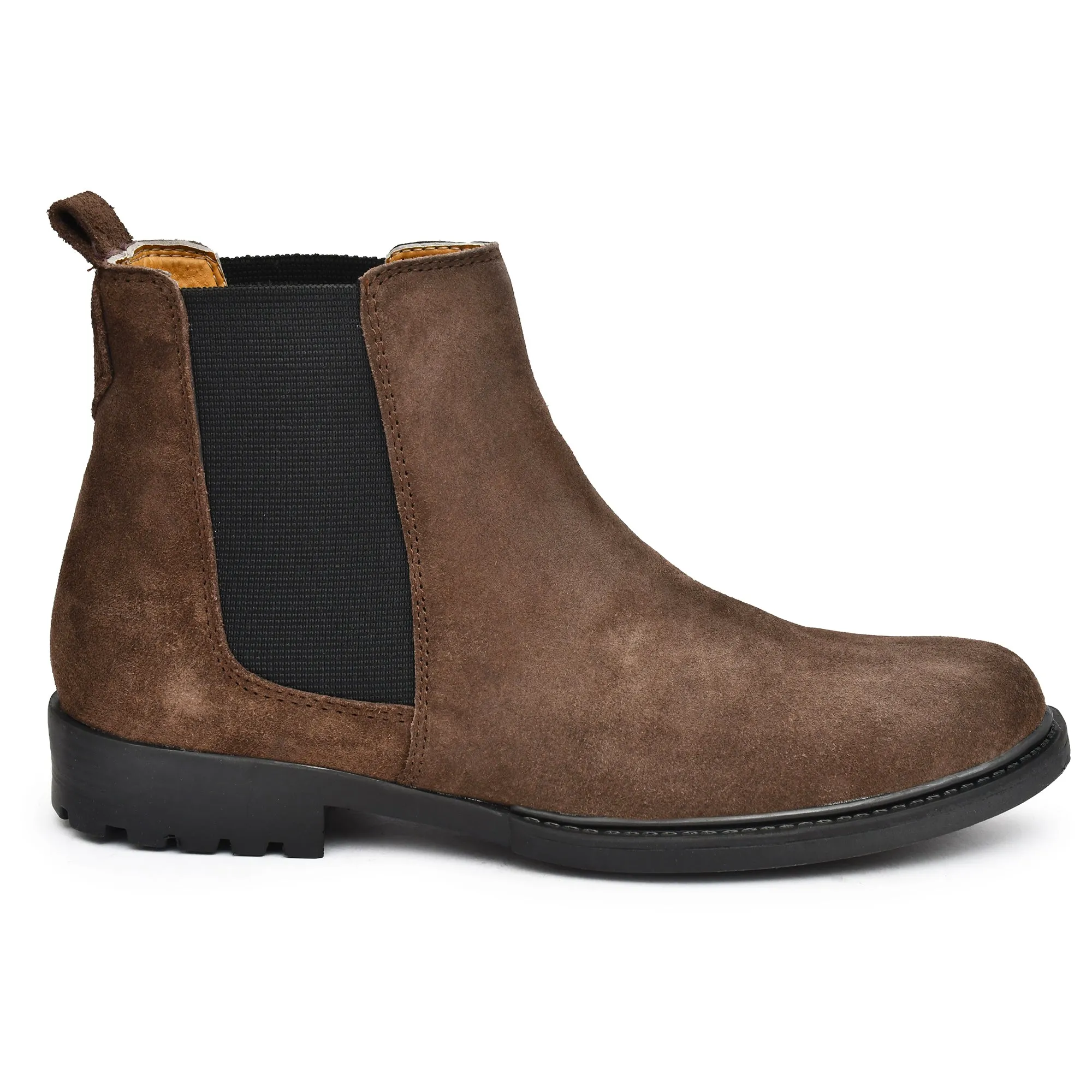 Brown Suede Leather Boots