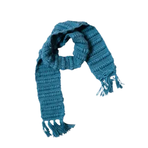 Crochet scarf - Petroleum