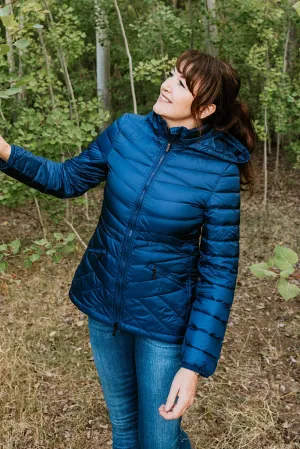 Cushla Packable Down Puffer Jacket - Moonlight