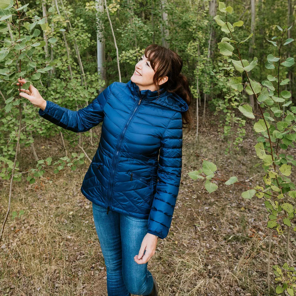 Cushla Packable Down Puffer Jacket - Moonlight