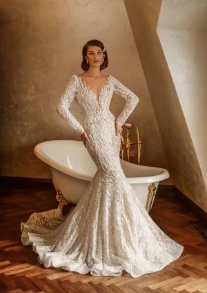 Explosive Mermaid White Wedding Dress