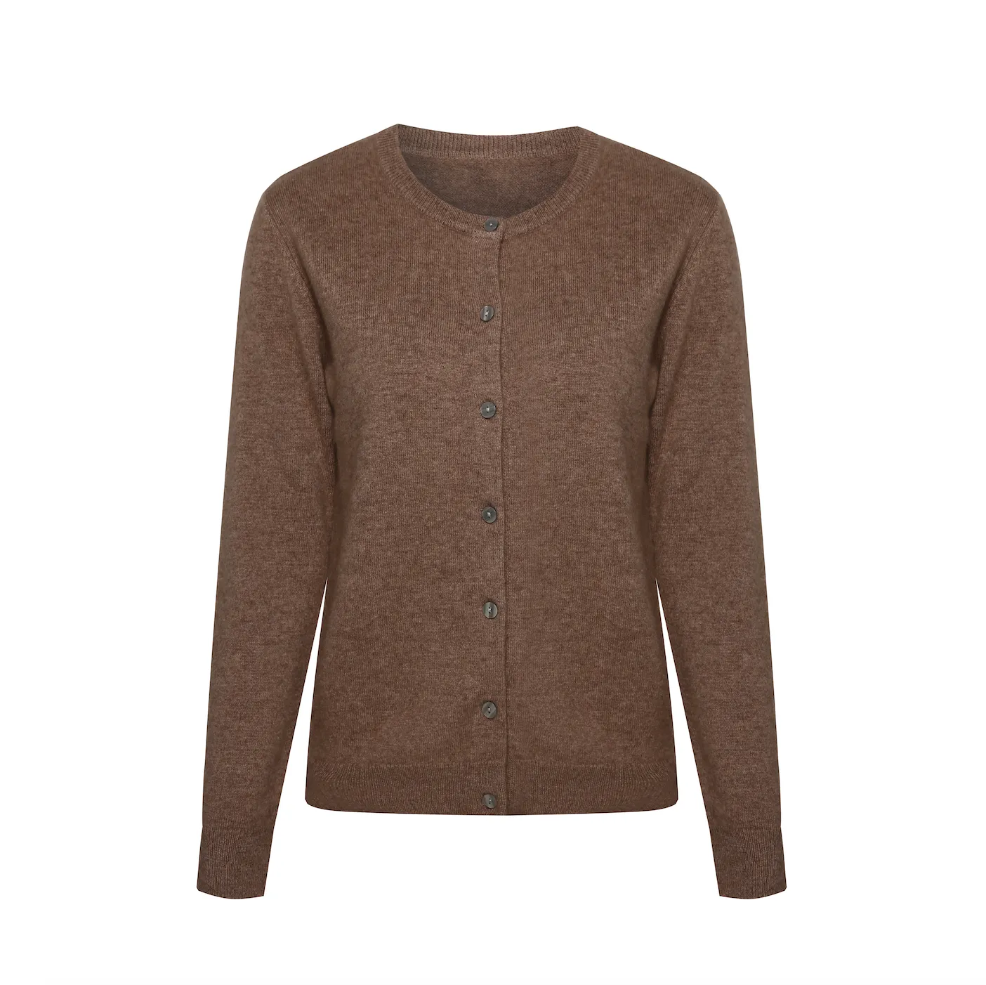 Sassy Copenhagen - Cashmere Cardigan - Dark Coffee - Johanne