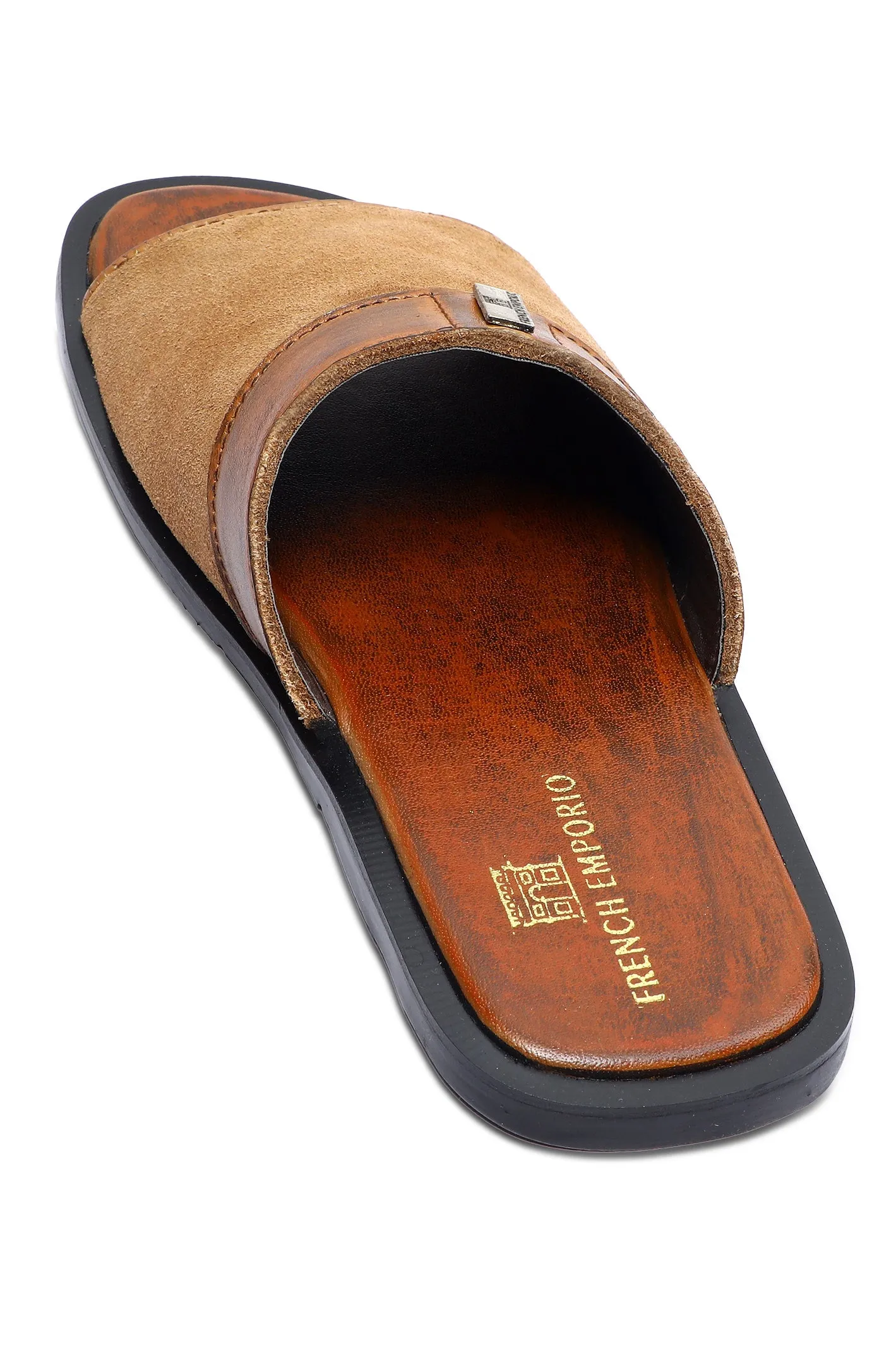 Slippers For Men SKU: SLP-0071-CAMEL
