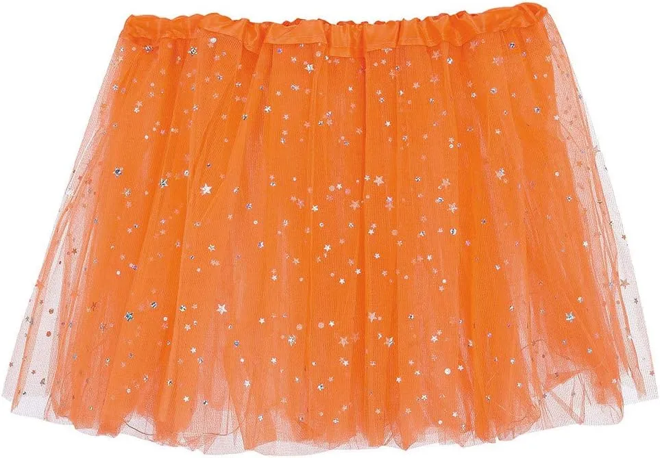 Womens Small Bulb Pleated Princess Skirt Fashion Star Sequin Mini Skirts Tulle Bubble Tutu Skirt Prom Party Shiny Skirt